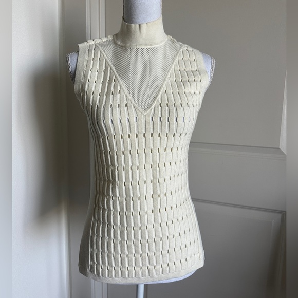 Club Monaco Open Stitch Sleeveless Tunic - Picture 6 of 9